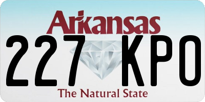 AR license plate 227KPO