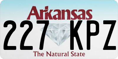 AR license plate 227KPZ