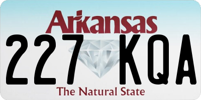 AR license plate 227KQA