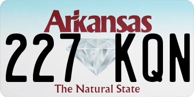 AR license plate 227KQN