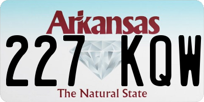 AR license plate 227KQW
