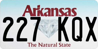 AR license plate 227KQX