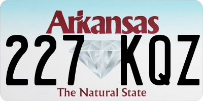 AR license plate 227KQZ