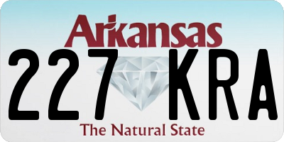 AR license plate 227KRA