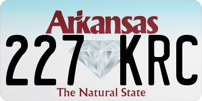 AR license plate 227KRC