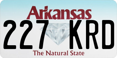 AR license plate 227KRD