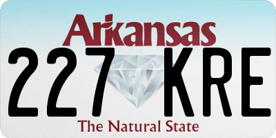 AR license plate 227KRE