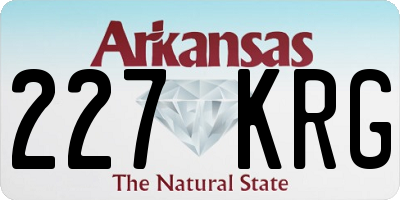 AR license plate 227KRG