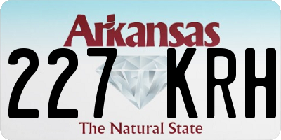 AR license plate 227KRH