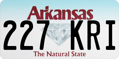 AR license plate 227KRI