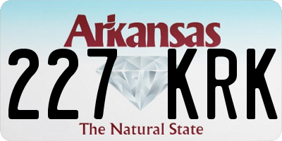 AR license plate 227KRK