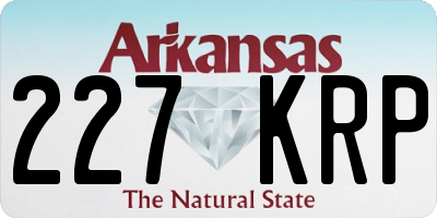 AR license plate 227KRP