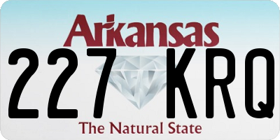 AR license plate 227KRQ