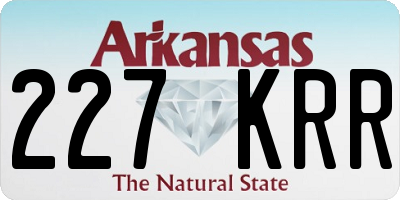 AR license plate 227KRR