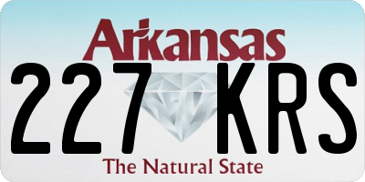 AR license plate 227KRS