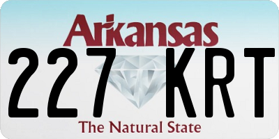 AR license plate 227KRT