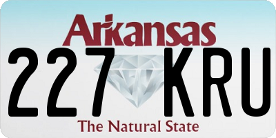 AR license plate 227KRU