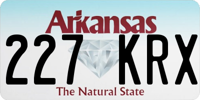 AR license plate 227KRX