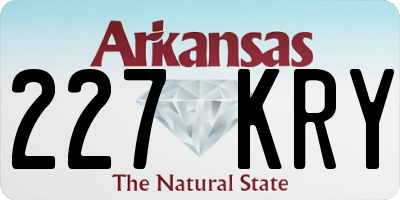 AR license plate 227KRY