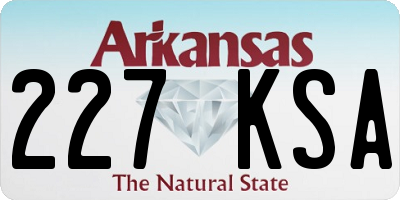 AR license plate 227KSA