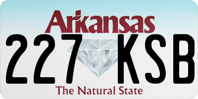 AR license plate 227KSB