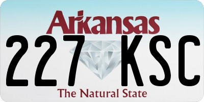 AR license plate 227KSC
