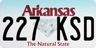 AR license plate 227KSD