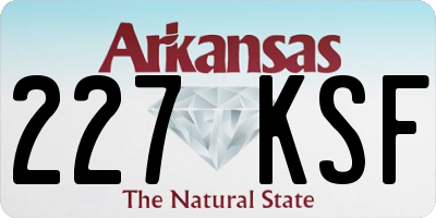 AR license plate 227KSF