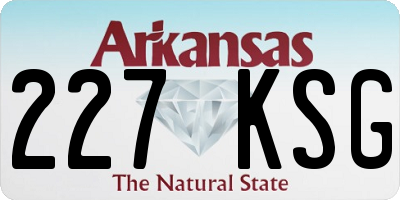 AR license plate 227KSG