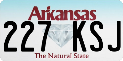 AR license plate 227KSJ