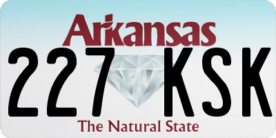 AR license plate 227KSK
