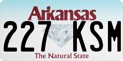 AR license plate 227KSM