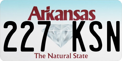 AR license plate 227KSN