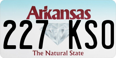 AR license plate 227KSO