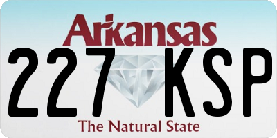 AR license plate 227KSP