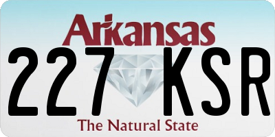 AR license plate 227KSR