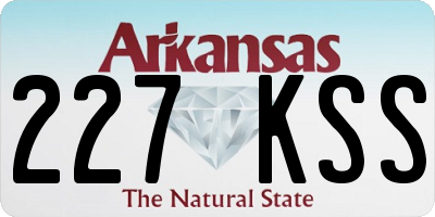 AR license plate 227KSS