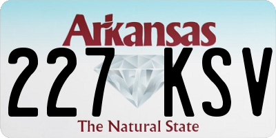 AR license plate 227KSV