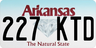 AR license plate 227KTD