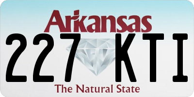 AR license plate 227KTI