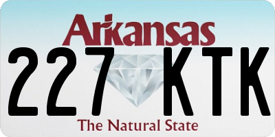 AR license plate 227KTK