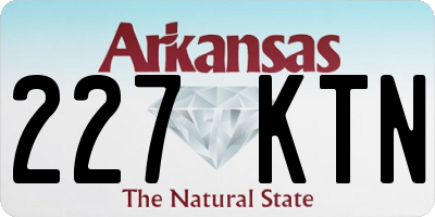 AR license plate 227KTN