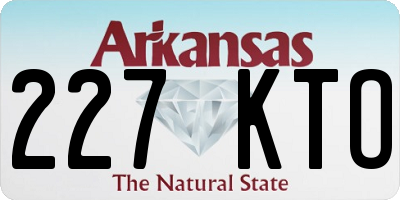 AR license plate 227KTO