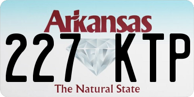 AR license plate 227KTP