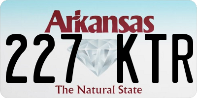 AR license plate 227KTR