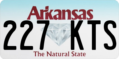 AR license plate 227KTS