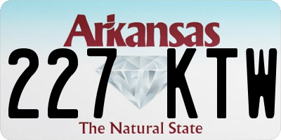 AR license plate 227KTW