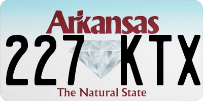 AR license plate 227KTX
