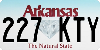 AR license plate 227KTY