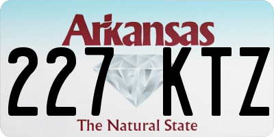 AR license plate 227KTZ
